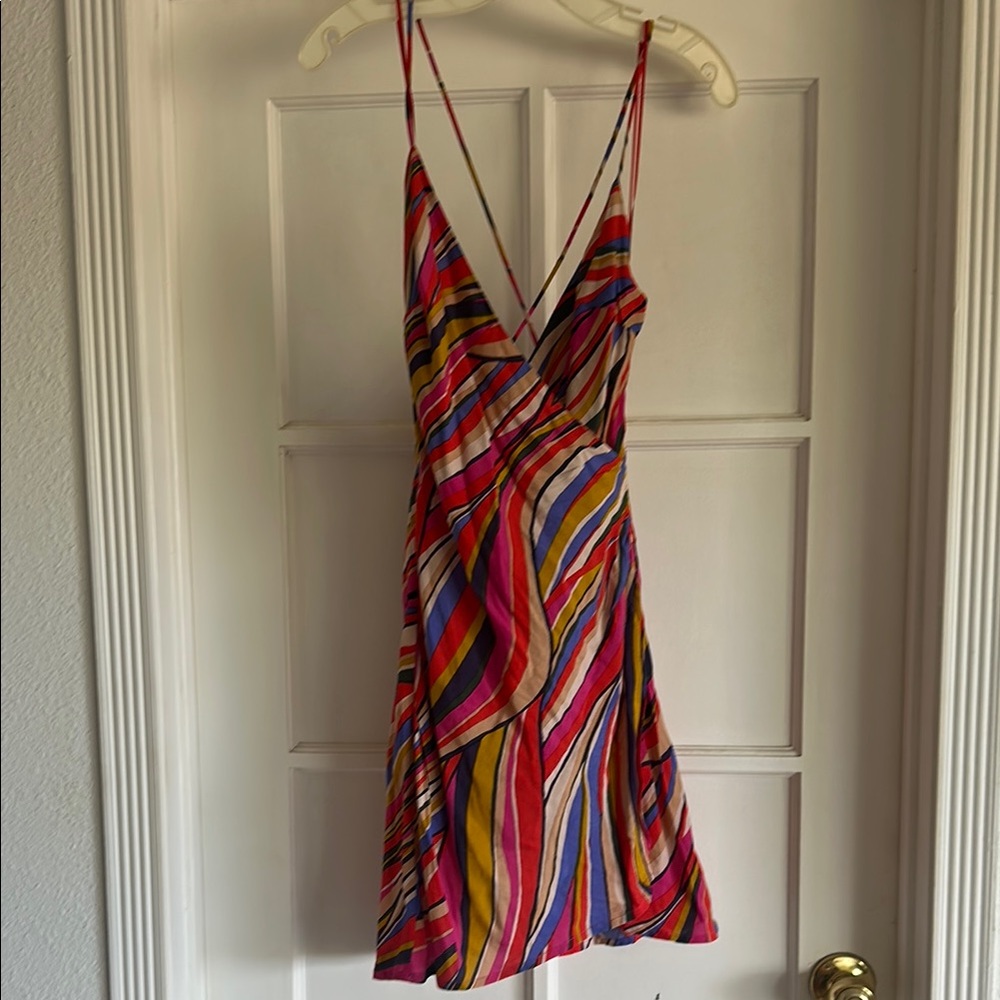 Multicolor Striped Women's Dress